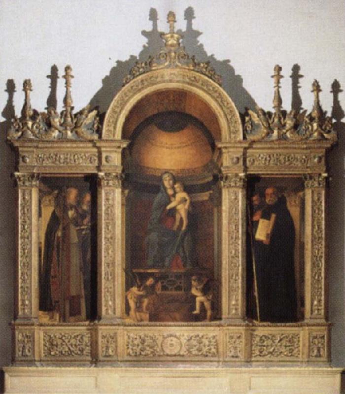 Gentile Bellini Pala di Peasaro oil painting image